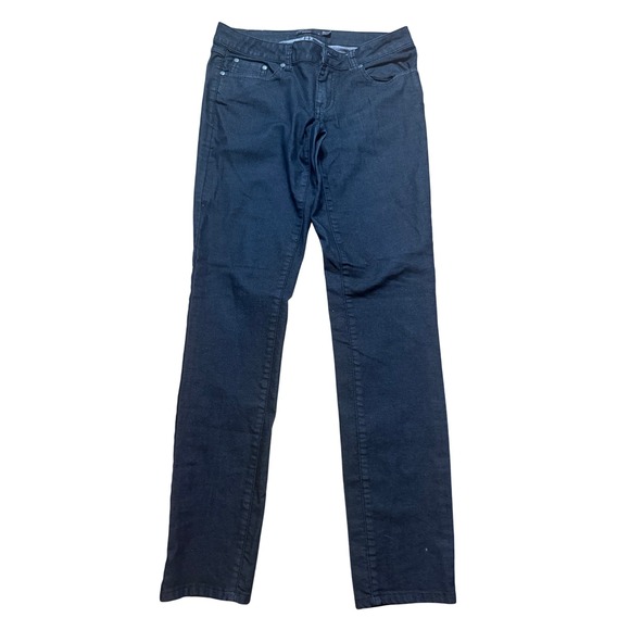 Prana Denim - prAna Womens Black Denim Pants Size 6 Straight Leg Classic Fit